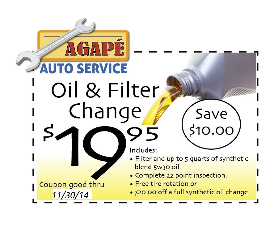 Oil Change Coupon